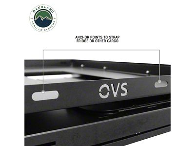 Overland Vehicle Systems Large Refrigerator Tray and Sink; Black