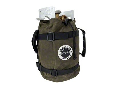 Overland Vehicle Systems Propane Bag with Handle and Straps; No. 16 Waxed Canvas