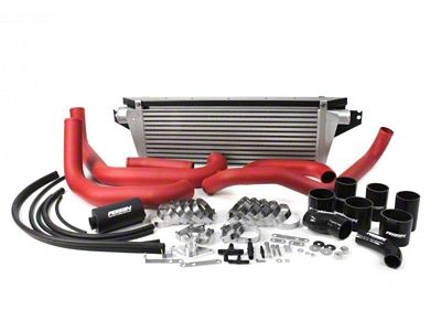 Perrin Performance 08+ STi FMIC Red Boost Tubes w/ Black Silicone - PSP-ITR-430-2RD/BK