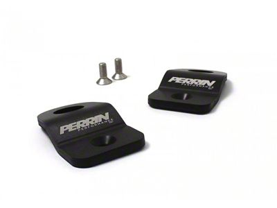 Perrin Performance 08+ Subaru Black Upper Radiator Bracket Set - PSP-ENG-521BK
