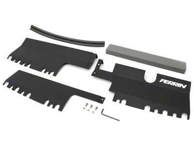 Perrin Performance 15-21 WRX/STI Radiator Shroud With/Without OEM Intake Scoop - PSP-ENG-512BK