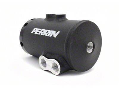 Perrin Performance 08-14 Subaru WRX/STI Black Air Oil Separator - PSP-ENG-606BK