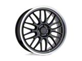 Petrol P4C Gloss Black with Machined Cut Lip Wheel; 18x8; 40mm Offset