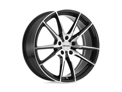 Petrol P0A Gloss Black with Machined Cut Face Wheel; 17x8; 40mm Offset