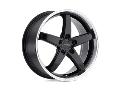 Petrol P1B Gloss Black with Machined Cut Lip Wheel; 20x8.5; 35mm Offset
