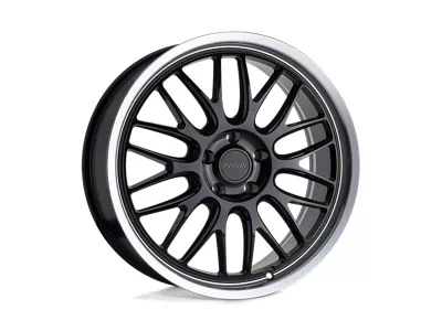 Petrol P4C Gloss Black with Machined Cut Lip Wheel; 16x7; 40mm Offset