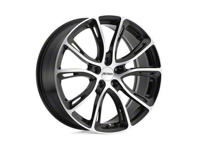 Petrol P5A Gloss Black with Machined Cut Face Wheel; 17x7.5; 40mm Offset