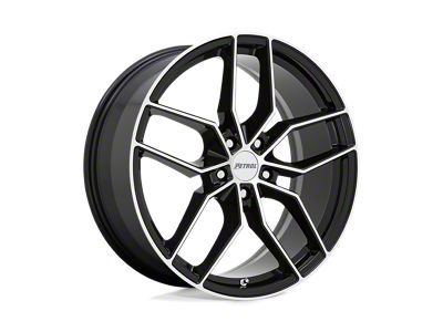 Petrol P5C Gloss Black with Machined Face Wheel; 17x8; 40mm Offset