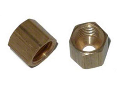 NOS Pipe Fitting Compression; 1/8 in. Tube Cap; w/Ferule; - 16402;