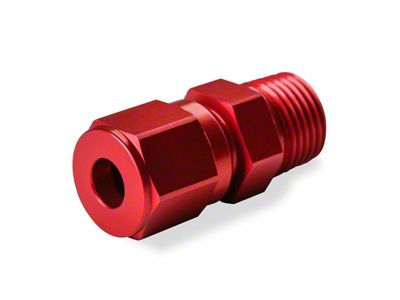 NOS Pipe Fitting Compression; 3/16 in. Tube To 1/8 in.-27 NPT FTG; Red; - 16448;