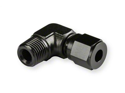 NOS Pipe Fitting Compression; 3/16 in. Tube To 90 Deg. 1/8 in. NPT FTG; Black; - 16478;