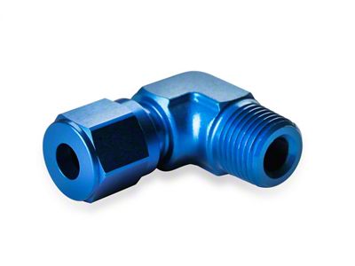 NOS Pipe Fitting Compression; 3/16 in. Tube To 90 Deg. 1/8 in. NPT FTG; Blue; - 16476;