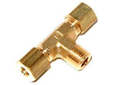 NOS Pipe Fitting Compression T; 3/16 in. To 3/16 in. To 1/8 in. NPT; - 16436