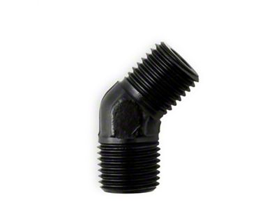 NOS Pipe Fitting Flare Jet; -3AN - 1/8 in. NPT; 45 deg.; Black; - 17715