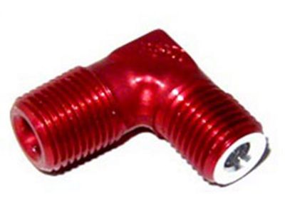 NOS Pipe Fitting Flare Jet; -3AN - 1/8 in. NPT; 90 deg.; Red; - 17653