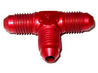 NOS Pipe Fitting Flare To Flare T; -4AN To -4AN To -4AN; Red; - 17811;