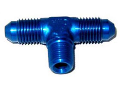 NOS Pipe Fitting Flare To Pipe T; -4AN -4AN - 1/8 in. NPT; Blue; - 17260;