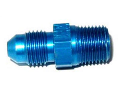 NOS Pipe Fitting Straight 180 Degree Flow; -3AN - 1/4 in. NPT; Blue; - 17955;
