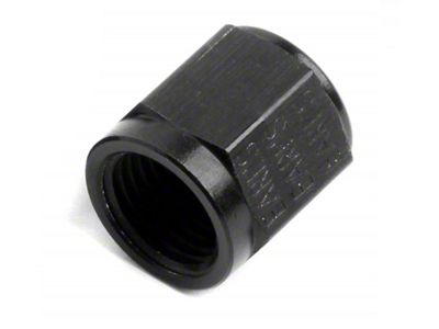 NOS Pipe Fitting Tube Nut; -6AN; 3/8 in. Tube; Black; Aluminum; - 17556