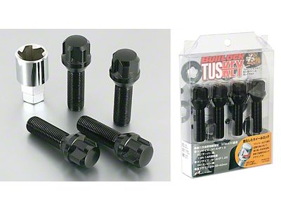 Project Kics Bull Lock Tuskey Bolt 14X1.50 13R Ball/42mm Black - WT670B42