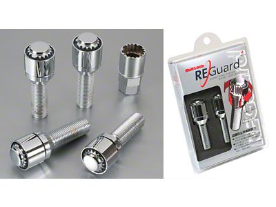 Project Kics 17HEX 60degrees 28MM Chrome Bull Lock Bolt - WR63028