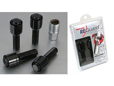 Project Kics 60 degrees 28MM Black Bull Lock Reguard Bolt - WR630B28