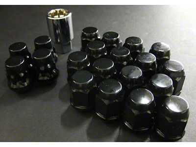 Project Kics 16 LUGS + 4 LOCKS Black Bullock And - W651B19