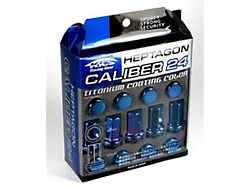 Project Kics 12X1.25 Titanium Blue Caliber Lug Nut - WHPC03