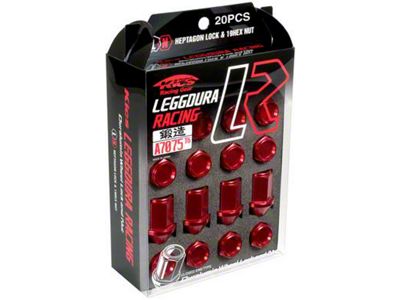 Project Kics 12X1.50 Gunmetal Leggdura Racing Lug Nuts - 20