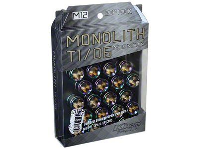Project Kics 12 x 1.5 Neochrome T1/06 Monolith Lug Nuts - WMN01N