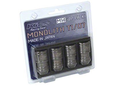 Project Kics 14 x 1.5 Glorious Black T1/07 Monolith Lug - WMN04GK4P