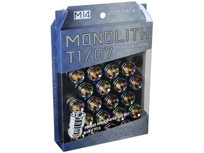 Project Kics 14 x 1.5 Neochrome T1/07 Monolith Lug Nuts - WMN04N