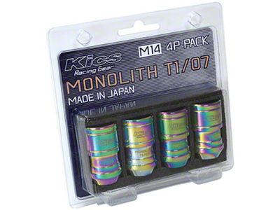 Project Kics 14 x 1.5 Neochrome T1/07 Monolith Lug Nuts - WMN04N4P
