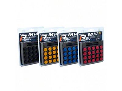Project Kics R40 Iconix Aluminum Cap Set 14x1.50 - Black - WCIA4K
