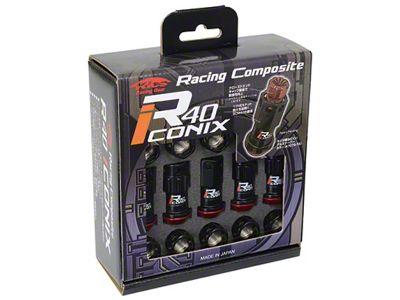 Project Kics 14X1.50 Black Lock w/ Capless Lug Nuts 16+4 - WRI14KA