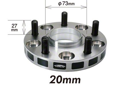 Project Kics 12x1.25 Hub 56mm 5-100 Wide Tread Spacers - W5020W356