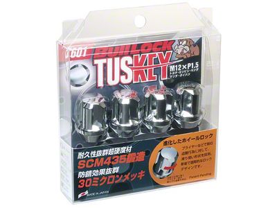 Project Kics Chrome Wt601 Tuskey 12X1.50 4 Locks + 1 - WT601