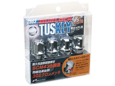 Project Kics Chrome Wt603 Tuskey 12X1.25 4 Locks + 1 - WT603