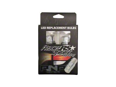 Race Sport Lighting PNP Series T10 LED Bulbs w/ 3030 diode tech and corrosion proof cover - RED LED - RST103030R