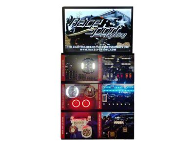 Race Sport Lighting Point of Purchase Display