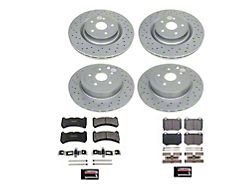 PowerStop Z17 Evolution Plus Brake Rotor and Pad Kit; Front and Rear (18-21 WRX STI)