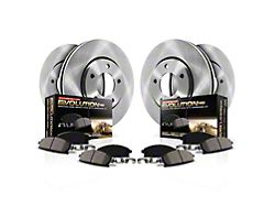 PowerStop OE Replacement Brake Rotor and Pad Kit; Front and Rear (15-21 WRX w/o EyeSight Technology)