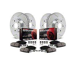 PowerStop Z23 Evolution Sport Brake Rotor and Carbon-Fiber Ceramic Pad Kit; Front and Rear (15-21 WRX w/o EyeSight Technology)