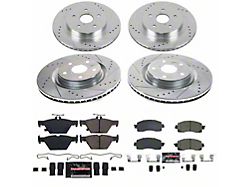 PowerStop Z23 Evolution Sport Brake Rotor and Pad Kit; Front and Rear (22-26 WRX w/ EyeSight Technology, Excluding TR) 