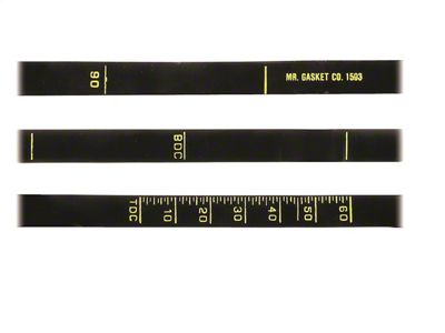 Mr. Gasket Precision Timing Tape; 7.25 in. Dia.; - 1593