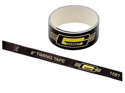 Mr. Gasket Precision Timing Tape; 8 in. Dia.; - 1591
