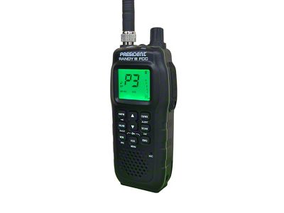 President Electronics AM/FM Handheld CB Radio with Weather