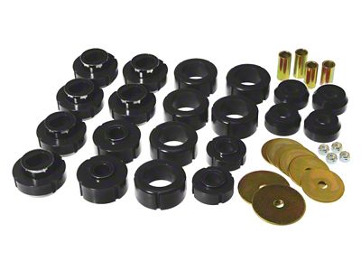 Prothane 81-91 Chevy K10 Blazer Body Mount Kit - Black - 7-110-BL