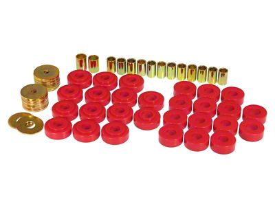 Prothane 64 GM Hardtop/Conv Body Mount - Red - 7-137