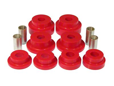 Prothane 10 Chevy Camaro Rear Subframe Bushing Kit - Red - 7-142
